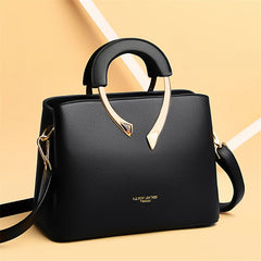 PU Leather Casual Tote Shoulder Bag