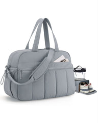 Women's Lightweight Weekender Duffel Bag – Water-Resistant Travel & Gym Carry-On with Wet Pocket (24L+)