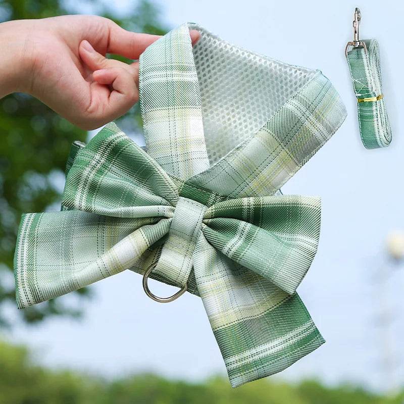 Adjustable Bow Tie Dog Harness & Leash Set - SnaggIt