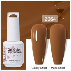 Professional 15ml HEMA & TPO Free Gel Polish – High-Performance Red & Multi Tone Semi Permanent Varnish