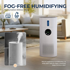 2 in 1 Smart Air Purifier and Humidifier - H13 True HEPA & Ultra Quiet Operation