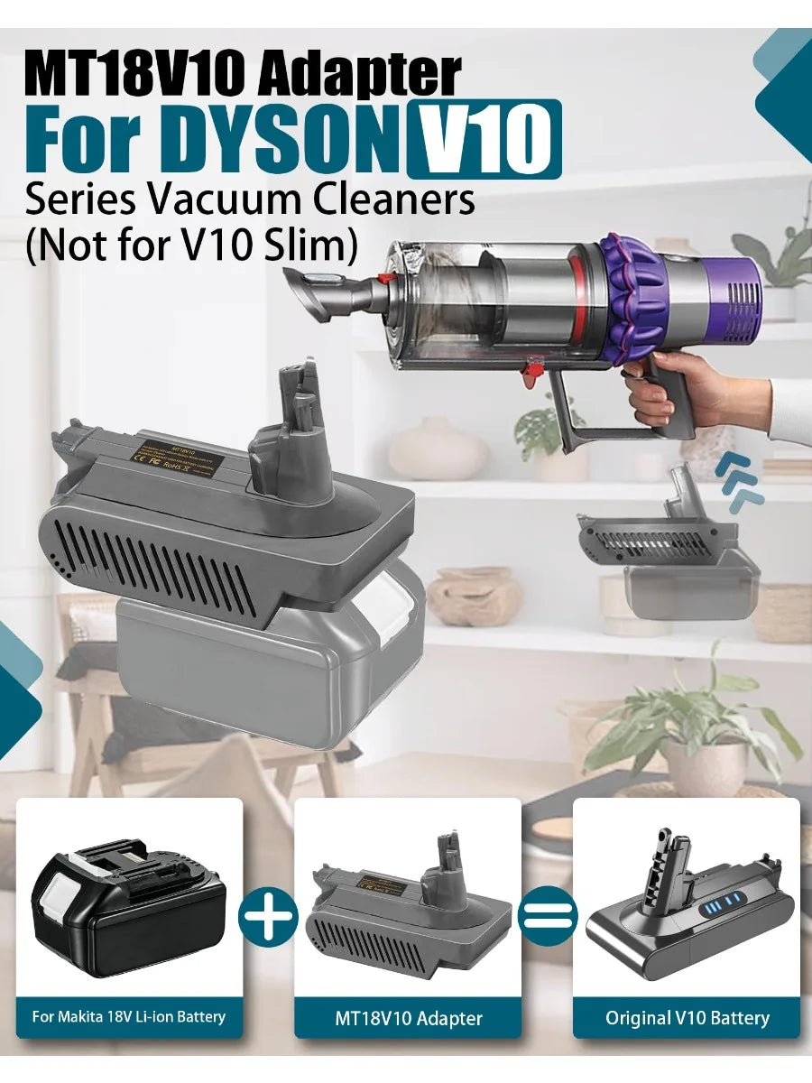 MT18V10 battery adapter for Dyson V10 vacuums – image 7