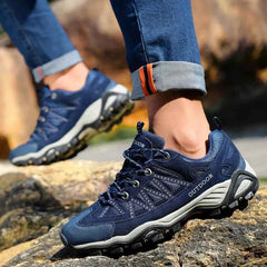 Unisex Outdoor Walking Shoes – Leather Upper, EVA Insole & Rubber Sole for Hiking & Everyday Wear
