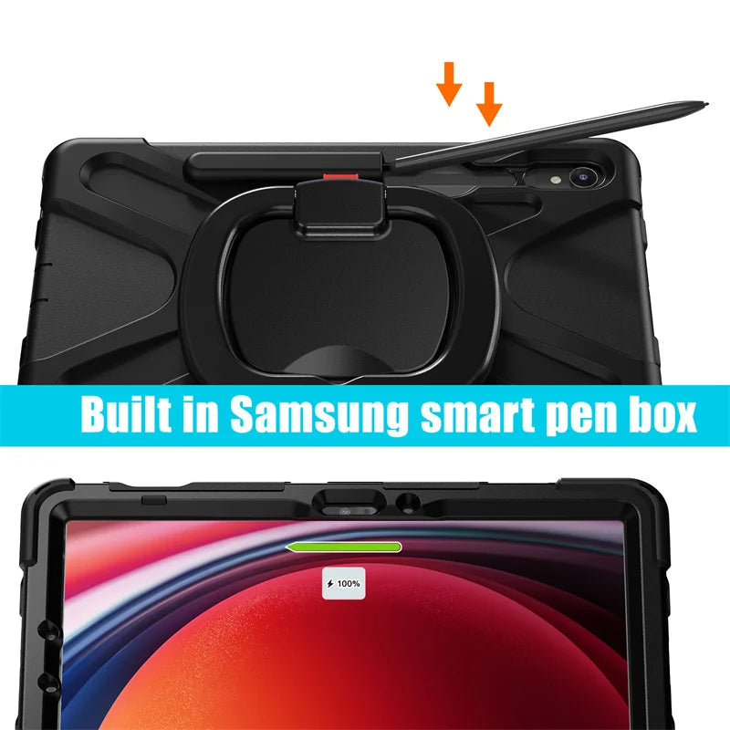 Heavy Duty Armor Kids Shockproof Case For Samsung Galaxy Tab S9 Series by Snagg A Tab Case