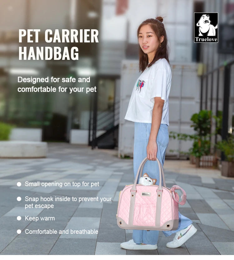 Pet Carrier Handbag with Breathable Mesh by Snagg A Pet Handbag