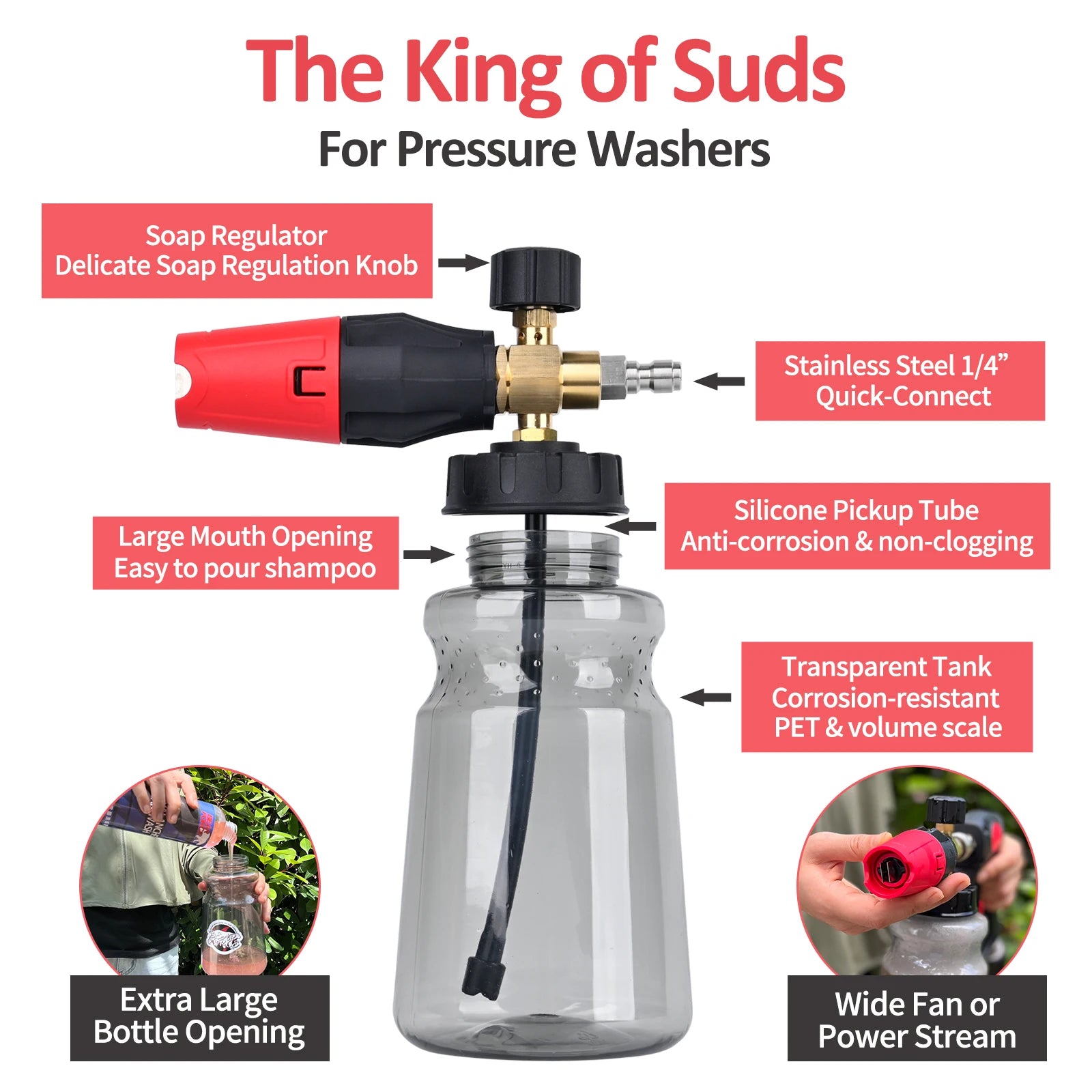 Pressure Washer Foam Cannon by Snagg A Foam Cannon