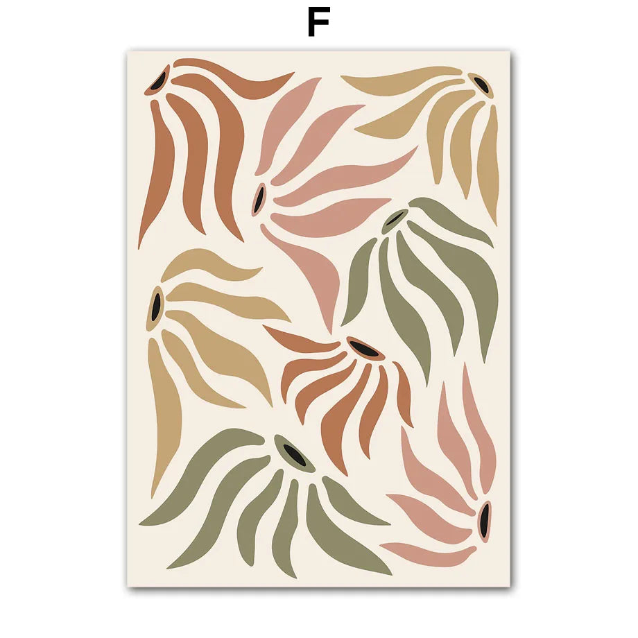 Abstract Flower Market Canvas Print by Snagg A Print