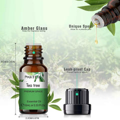 6 Piece Essential Oil Essentials – 100% Pure 10ml Botanical Set for Diffusion, Wellness & Household DIY