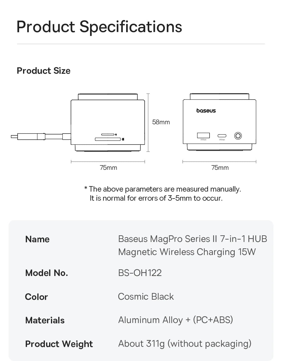 Magnetic Wireless Charger Qi2 15W for iPhone by Snagg A Charging Station