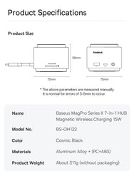 Magnetic Wireless Charger Qi2 15W for iPhone by Snagg A Charging Station