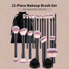 22 Piece Professional Makeup Brush Set