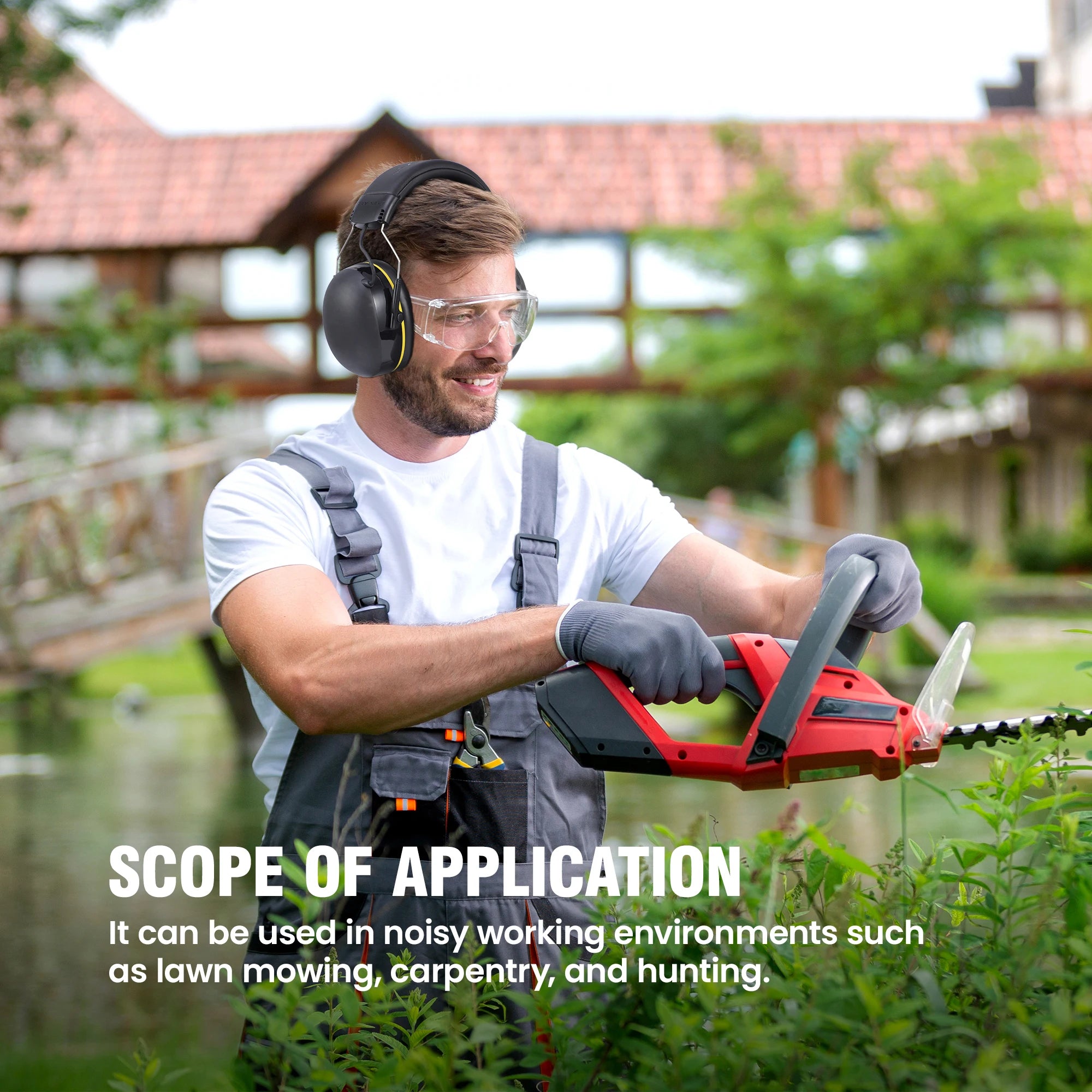 30dB Bluetooth 5.4 Earmuff Rechargeable Hearing Protection by Snagg A Safety Headphones