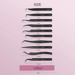 Professional Fiber Tip Eyelash Extension Tweezers – Precision High Volume Application Tool