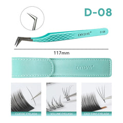 Professional Anti Slip Precision Tweezers – High-Density Fiber-Tip Lash & Brow Tools