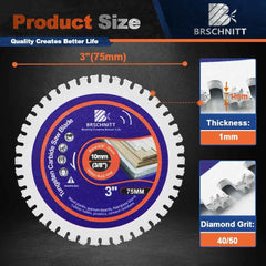 Woodworking Saw Blade Brazed Carbide - Disc Diameter 75/100/115/125mm Disc