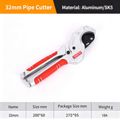 Ratchet pipe cutter with SK5 blade for PVC and PEX pipe – image 7