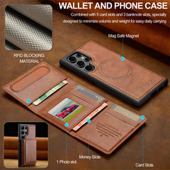 2 in 1 Luxury Magnetic Wallet Case – Samsung Galaxy S22 Series - Phone Cases & Covers