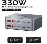 330W USB C Multiport Fast Charging Station For Laptop & Phones by Snagg A Charging Station