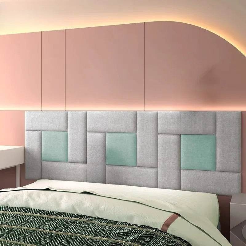 3D Self-Adhesive Linen Wall Panel Stickers - SnaggIt