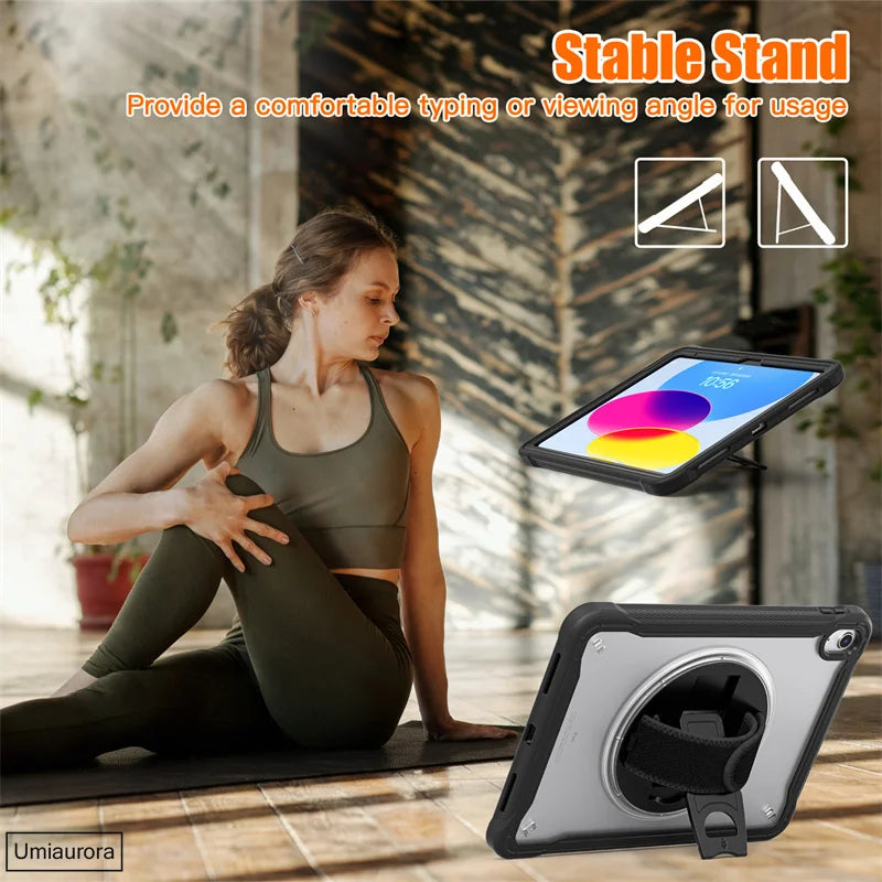 Shockproof Armor Case For IPad 7th 8th 9th 10.2 10th Gen 10.9 Air2 Pro 9.7 by Snagg An iPad Case