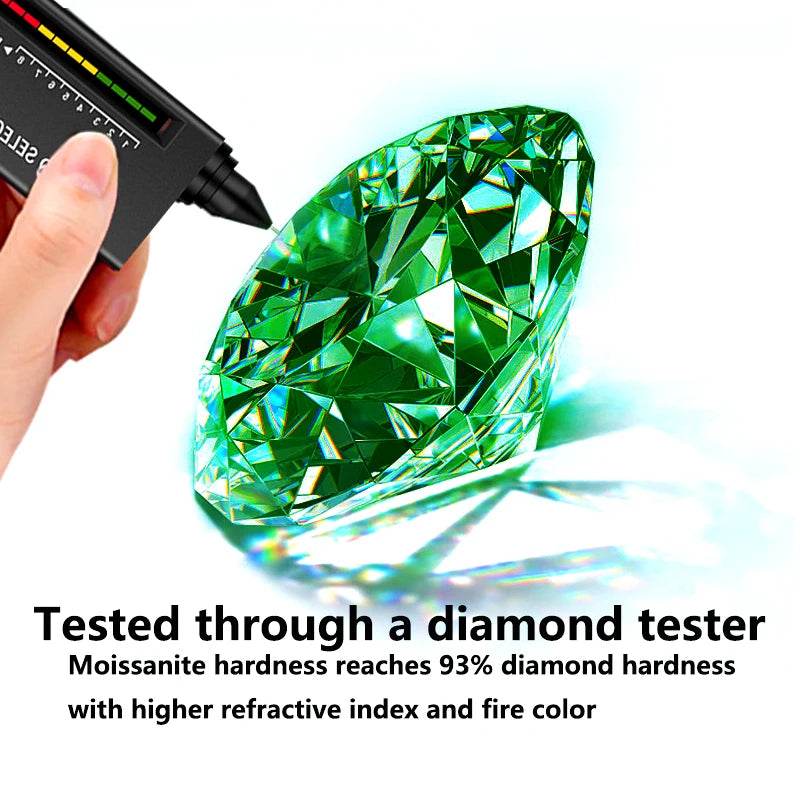 Green Moissanite Ring by Snagg A Ring