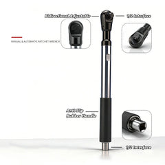 Manual & Automatic Self-Contained Ratchet Extension Wrench – Electric Car Wrench for Four-Wheel Alignment