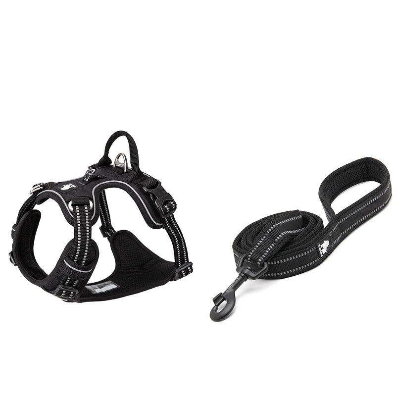 No-Pull Reflective Dog Harness & Leash Set by Snagg A Harness