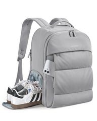 Women's Airline-Approved Travel Backpack 15.6" – Water-Resistant Carry-On with Shoe Compartment (36–55L)