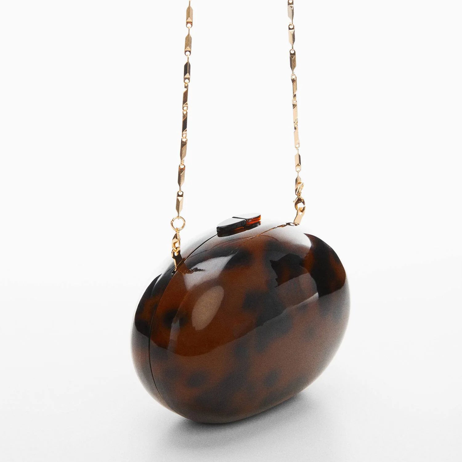 Oval Shell Acrylic Evening Clutch by Snagg It Purses