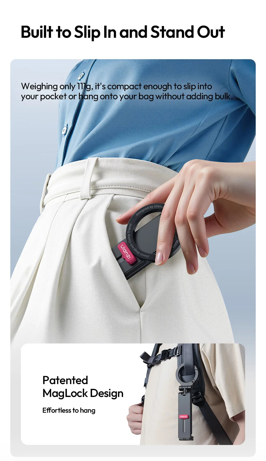 MagLock Phone Holder Mount Tripod by Snagg A Tripod