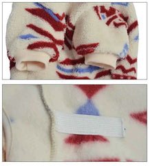 Fleece Turtleneck Dog Pyjamas – Soft Warm Winter Onesie for Small, Medium & Large Dogs (M–5XL)