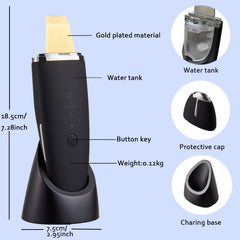 Ultrasonic EMS Skin Scrubber