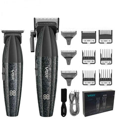 Professional 9000 RPM Barber Suite – Dual Machine Precision Set with Integrated Fine Tuning & High Capacity Lithium Power