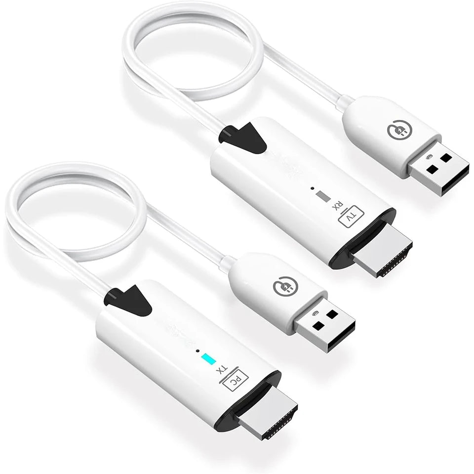 1080P 30M Wireless Video & Audio Transmitter Receiver Extender – Display Adapter for TV Box, Monitor & Projector