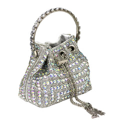 Rhinestone Bucket Design Evening Bag by Snagg It Purses