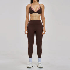 Women's 2-Piece Seamless Yoga Set | Sports Bra & High Waist Leggings Fitness Tracksuit
