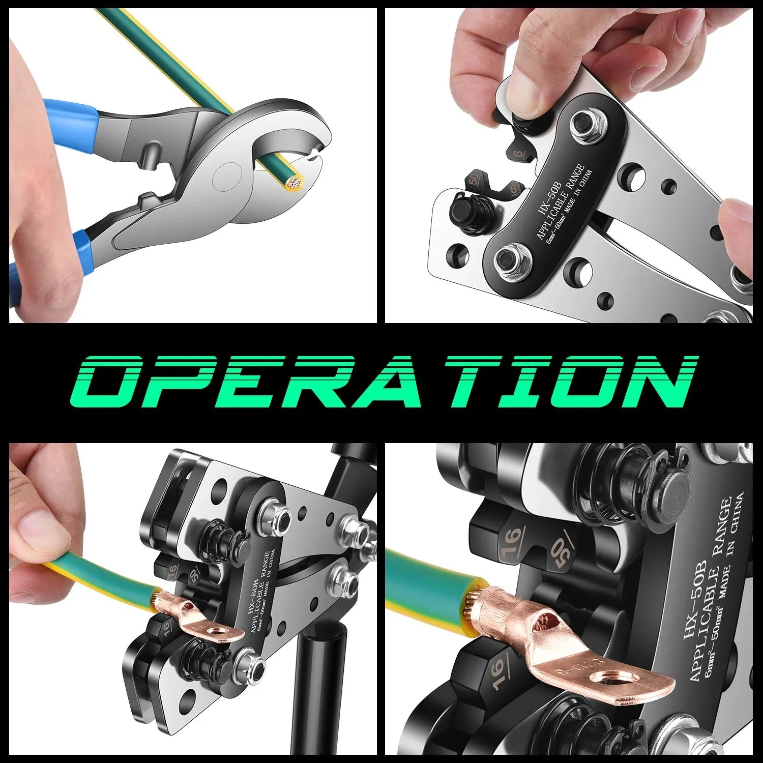 Heavy Duty Multi Function Crimping Pliers with Bolt Cutter by Snagg A Plier