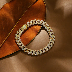 Moissanite Cuba Chain Bracelet by Snagg A Bracelet
