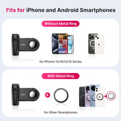 MagSafe Bluetooth Shutter Smartphone Camera Handle Grip Selfie Stablizer by Snagg A Phone Holder