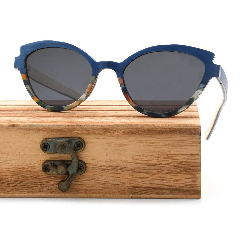 Cat Eye Wood Sunglasses - SnaggIt