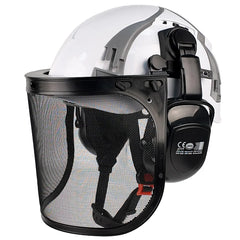 Forestry safety helmet kit with mesh face shield and earmuffs – image 17