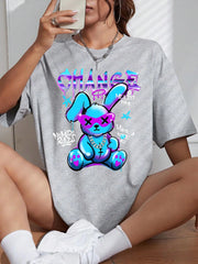 Change Print Womans Streetwear T-Shirt