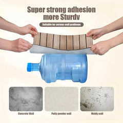 Self-Adhesive Vinyl Waterproof Wood-Grain Striped Wall Stickers by Snagg A Vinyl Sticker