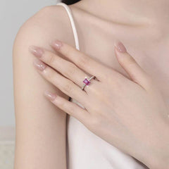 1ct Emerald Cut Moissanite Ring - SnaggIt