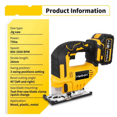 Cordless Jigsaw 3500RPM - SnaggIt