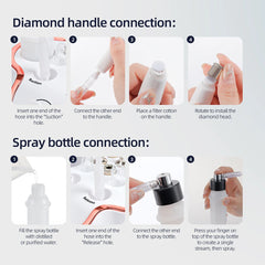 Diamond Microdermabrasion Machine – 3 in 1 Facial Peeling, Deep Clean & Skin Rejuvenation Device