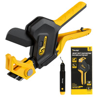 Heavy Duty PVC Pipe Cutter – 3-Gear Adjustable Ratchet, Cuts Up to 2-1/2” Plastic Pipes