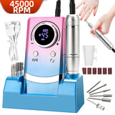 Professional 45,000 RPM V8 Series Electric Nail Drill – High Performance Rechargeable Manicure Station & Power Bank
