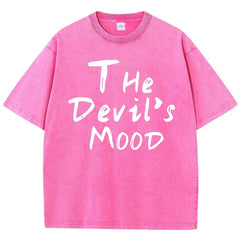 The Devils Mood Print Womans Streetwear T-Shirt