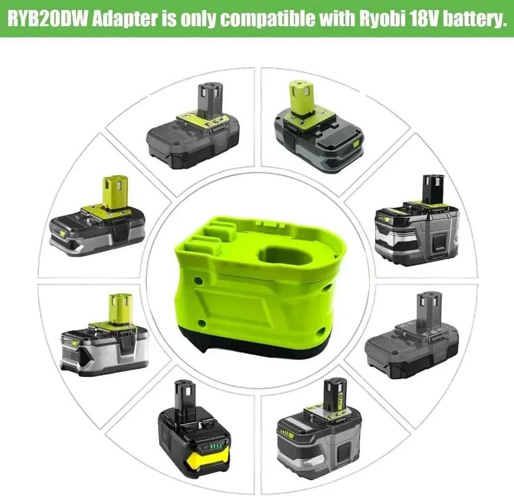 Battery adapter for Ryobi 18V batteries to DeWalt 20V tools – image 3